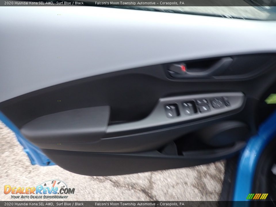 2020 Hyundai Kona SEL AWD Surf Blue / Black Photo #10