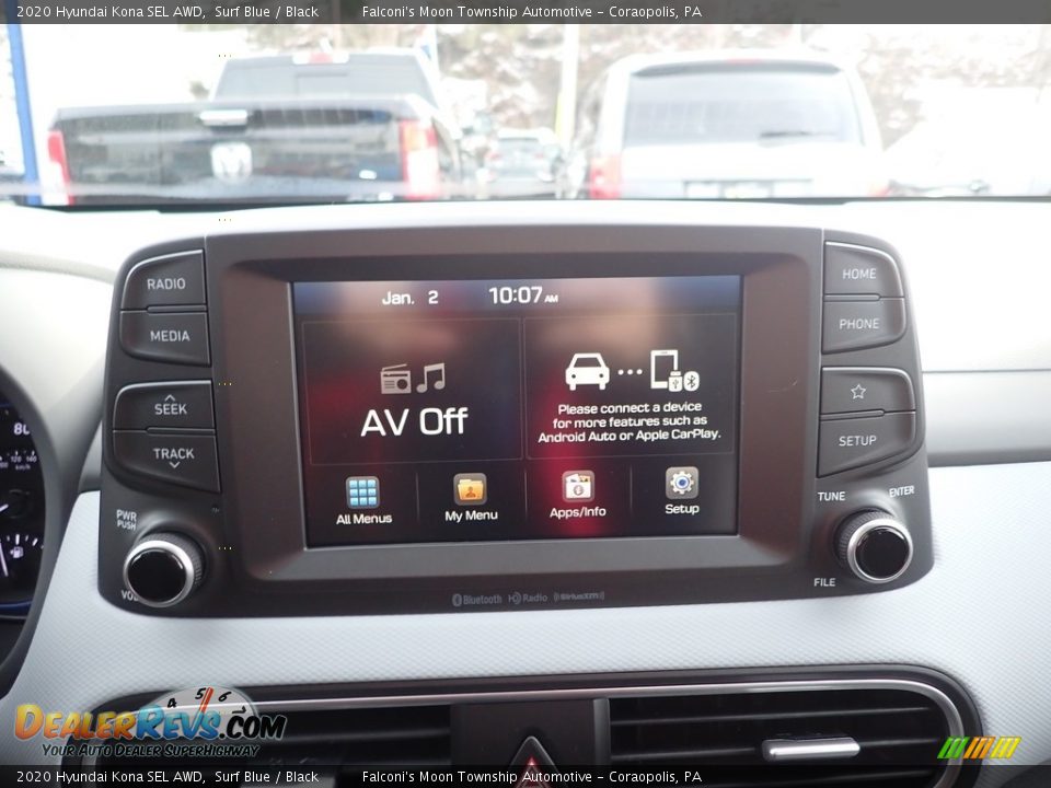 2020 Hyundai Kona SEL AWD Surf Blue / Black Photo #13