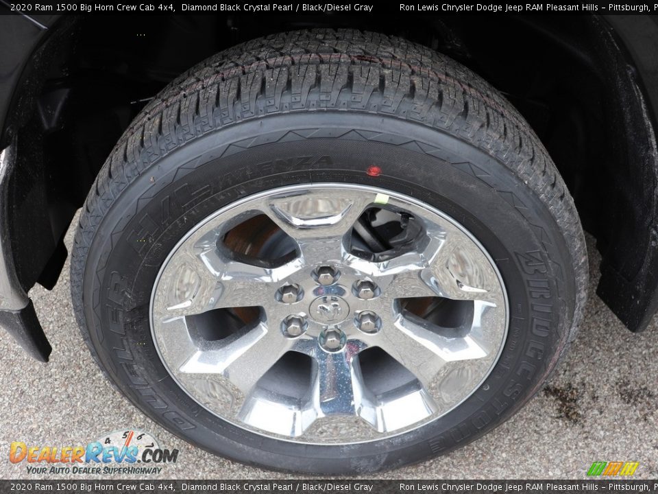 2020 Ram 1500 Big Horn Crew Cab 4x4 Diamond Black Crystal Pearl / Black/Diesel Gray Photo #10