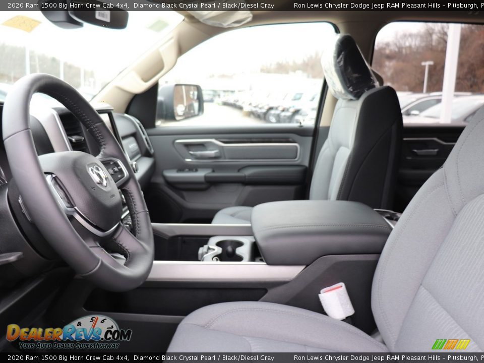 2020 Ram 1500 Big Horn Crew Cab 4x4 Diamond Black Crystal Pearl / Black/Diesel Gray Photo #11