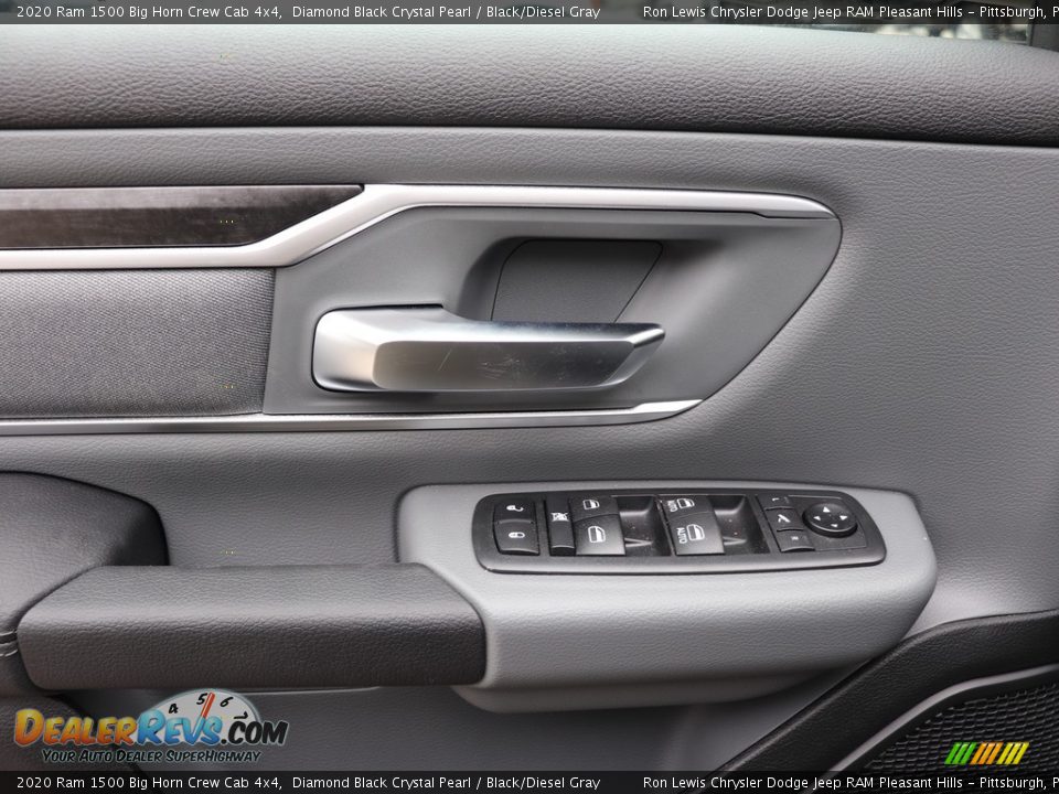 2020 Ram 1500 Big Horn Crew Cab 4x4 Diamond Black Crystal Pearl / Black/Diesel Gray Photo #14