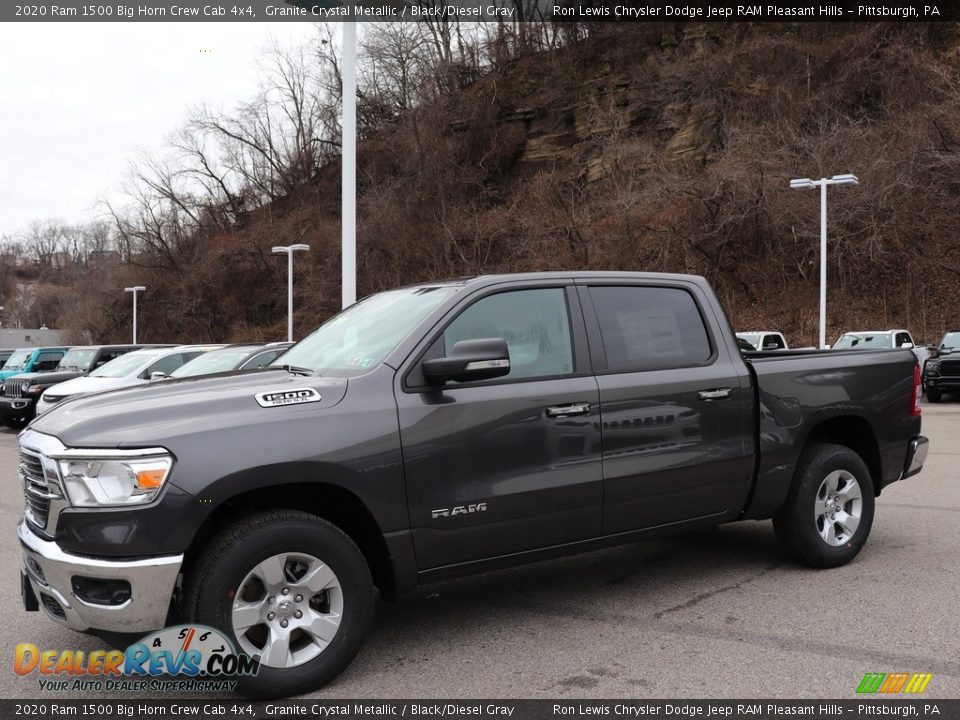 2020 Ram 1500 Big Horn Crew Cab 4x4 Granite Crystal Metallic / Black/Diesel Gray Photo #1
