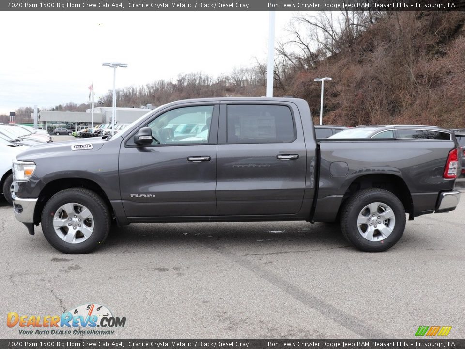 2020 Ram 1500 Big Horn Crew Cab 4x4 Granite Crystal Metallic / Black/Diesel Gray Photo #2