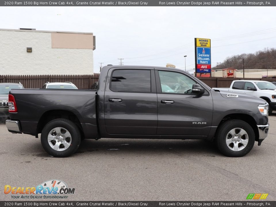 2020 Ram 1500 Big Horn Crew Cab 4x4 Granite Crystal Metallic / Black/Diesel Gray Photo #7