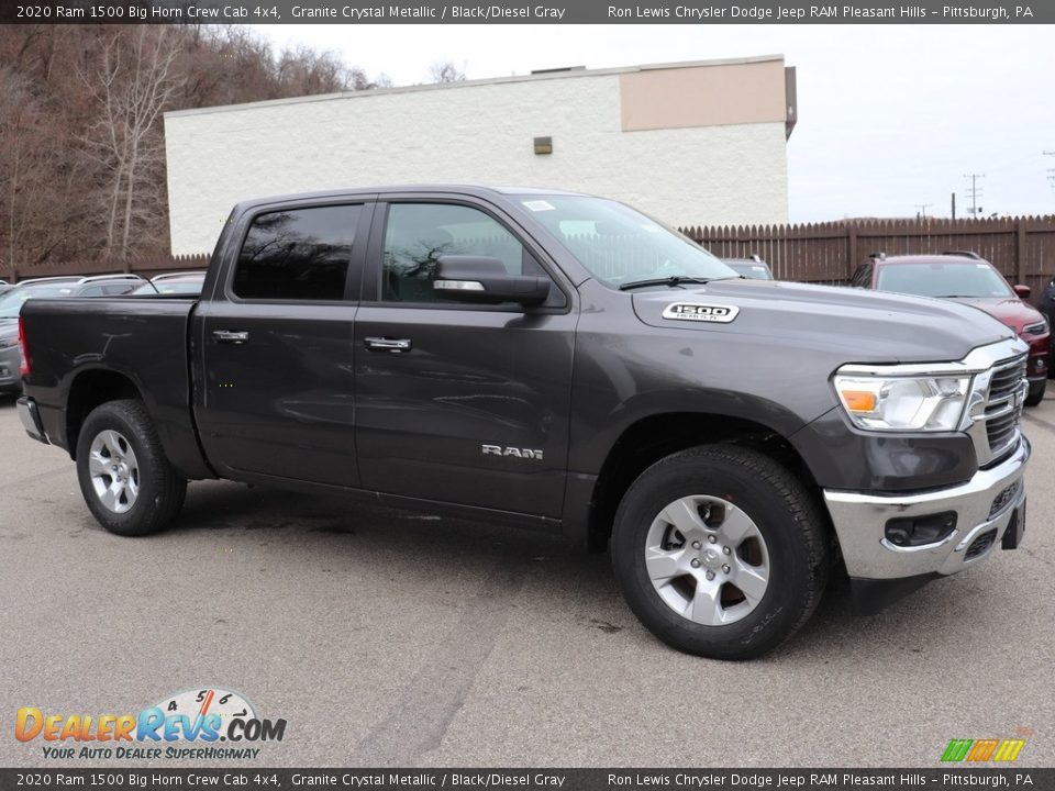 2020 Ram 1500 Big Horn Crew Cab 4x4 Granite Crystal Metallic / Black/Diesel Gray Photo #8