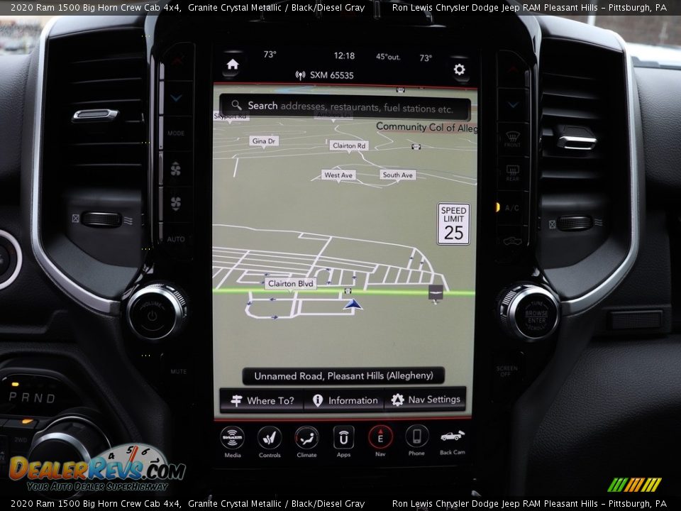 2020 Ram 1500 Big Horn Crew Cab 4x4 Granite Crystal Metallic / Black/Diesel Gray Photo #17