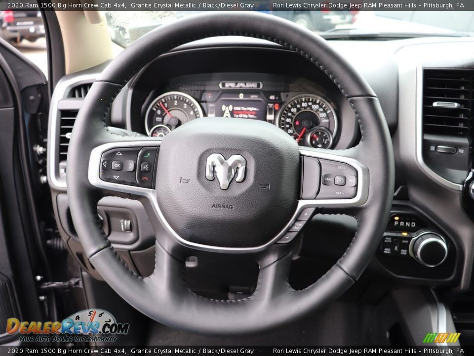 2020 Ram 1500 Big Horn Crew Cab 4x4 Granite Crystal Metallic / Black/Diesel Gray Photo #18