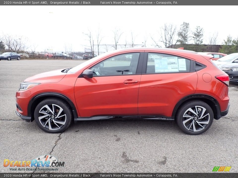 2020 Honda HR-V Sport AWD Orangeburst Metallic / Black Photo #2