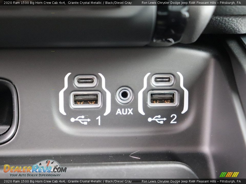 2020 Ram 1500 Big Horn Crew Cab 4x4 Granite Crystal Metallic / Black/Diesel Gray Photo #19