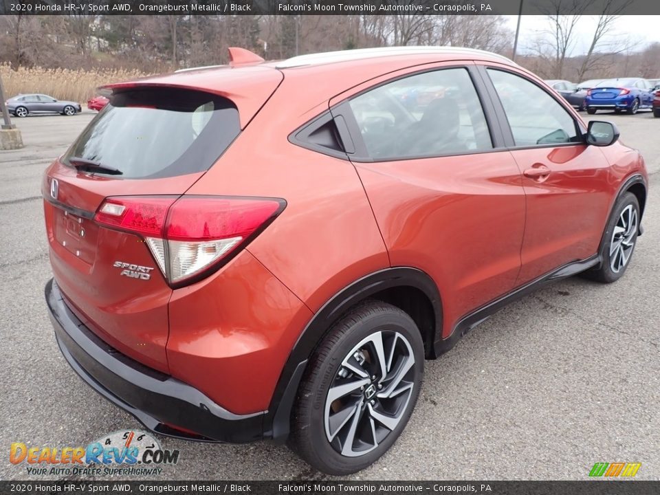 2020 Honda HR-V Sport AWD Orangeburst Metallic / Black Photo #5