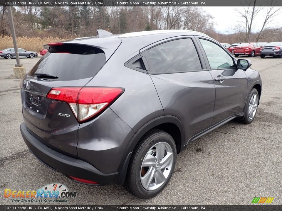 2020 Honda HR-V EX AWD Modern Steel Metallic / Gray Photo #4