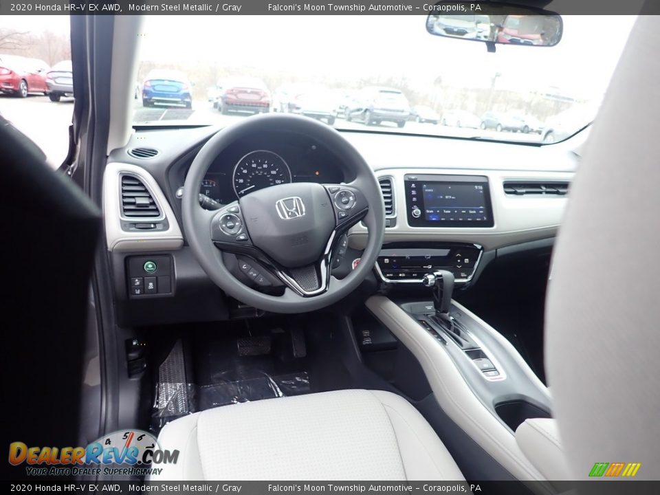 2020 Honda HR-V EX AWD Modern Steel Metallic / Gray Photo #10