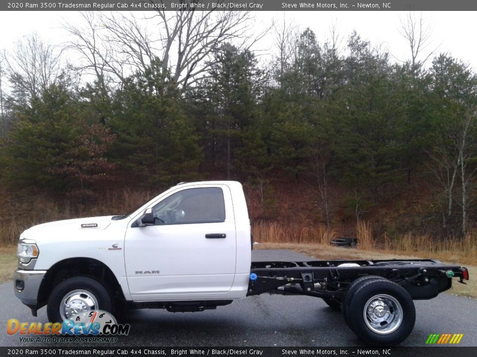 Bright White 2020 Ram 3500 Tradesman Regular Cab 4x4 Chassis Photo #1