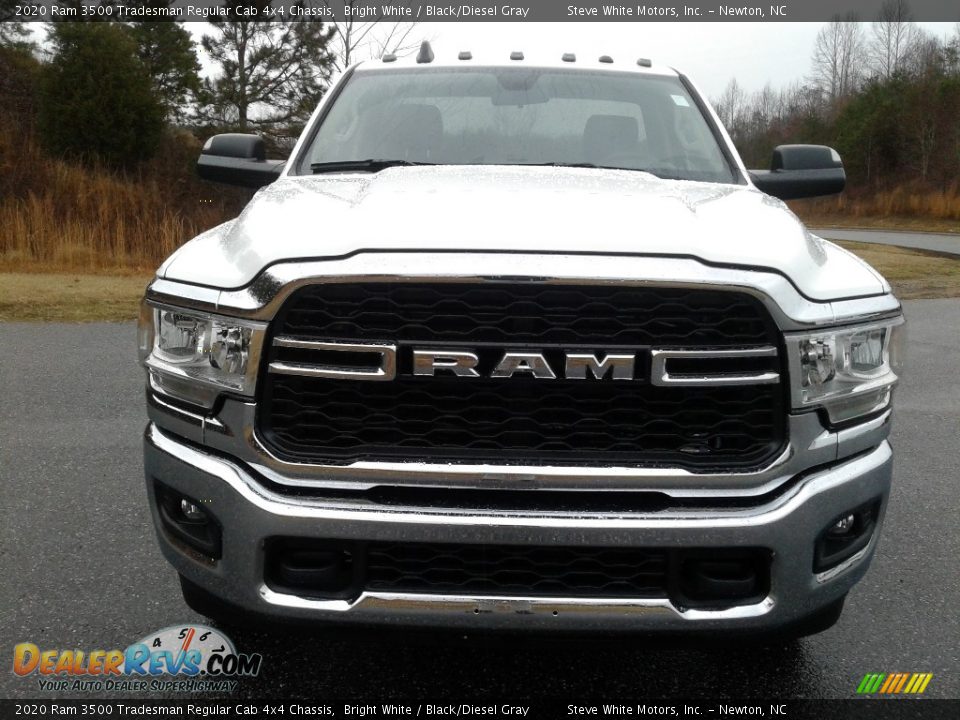 2020 Ram 3500 Tradesman Regular Cab 4x4 Chassis Bright White / Black/Diesel Gray Photo #3