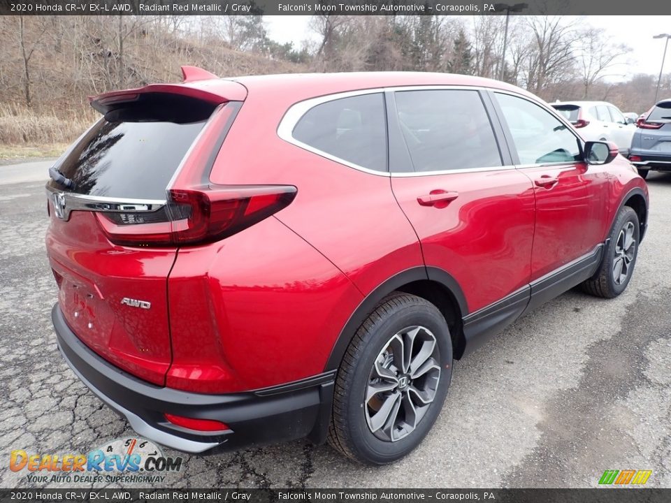 2020 Honda CR-V EX-L AWD Radiant Red Metallic / Gray Photo #4