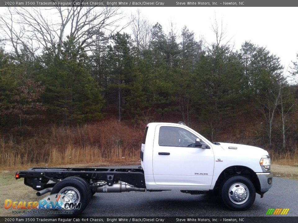 Bright White 2020 Ram 3500 Tradesman Regular Cab 4x4 Chassis Photo #5