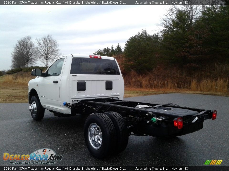 2020 Ram 3500 Tradesman Regular Cab 4x4 Chassis Bright White / Black/Diesel Gray Photo #8