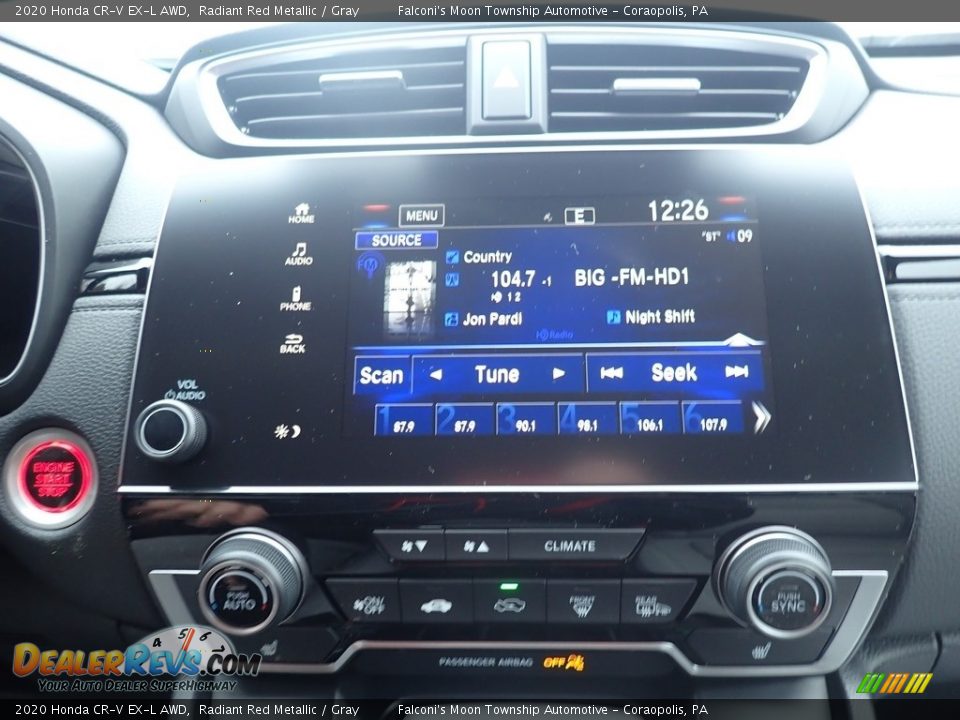 2020 Honda CR-V EX-L AWD Radiant Red Metallic / Gray Photo #14