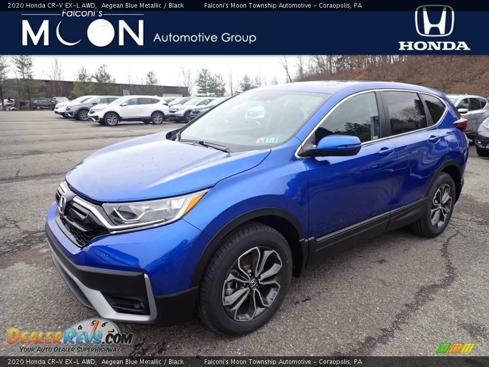 2020 Honda CR-V EX-L AWD Aegean Blue Metallic / Black Photo #1