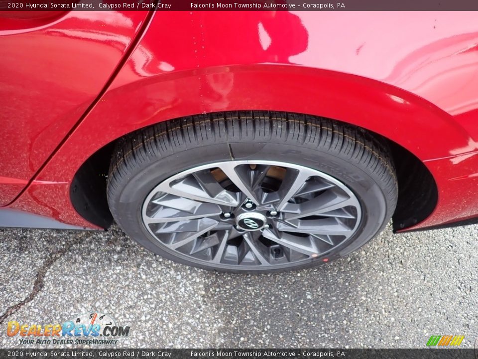 2020 Hyundai Sonata Limited Calypso Red / Dark Gray Photo #7