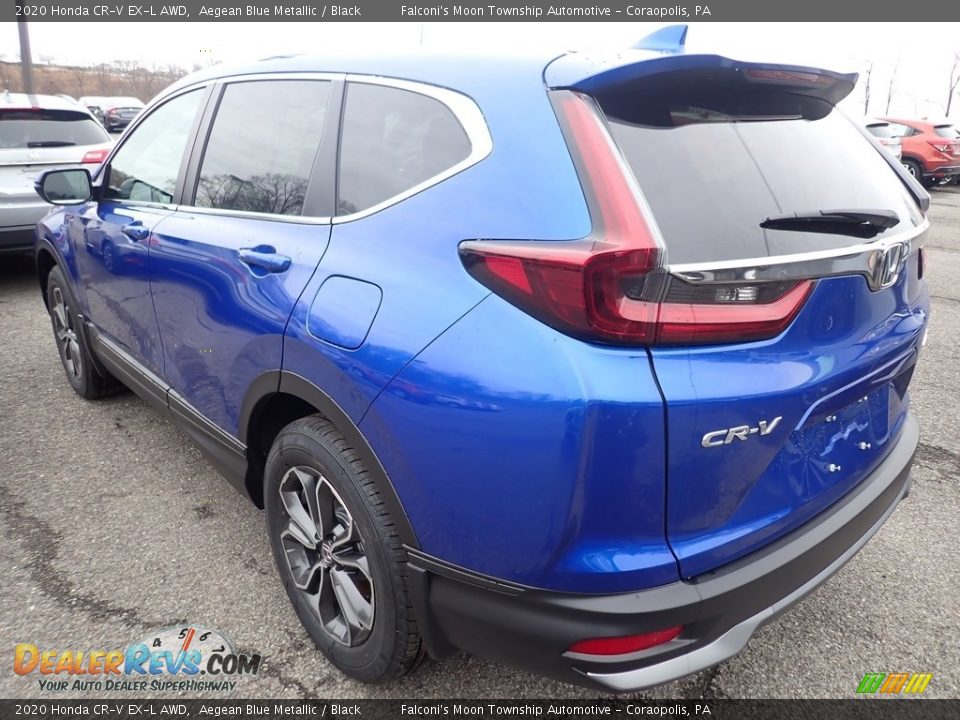 2020 Honda CR-V EX-L AWD Aegean Blue Metallic / Black Photo #2