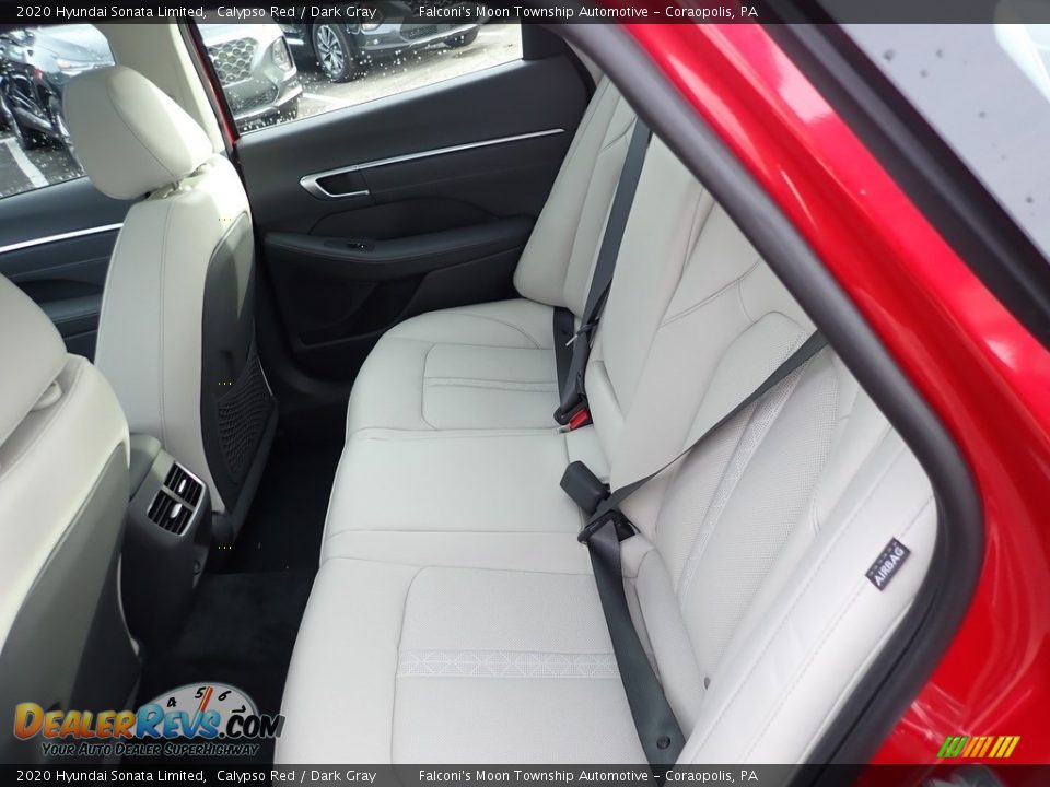 2020 Hyundai Sonata Limited Calypso Red / Dark Gray Photo #8