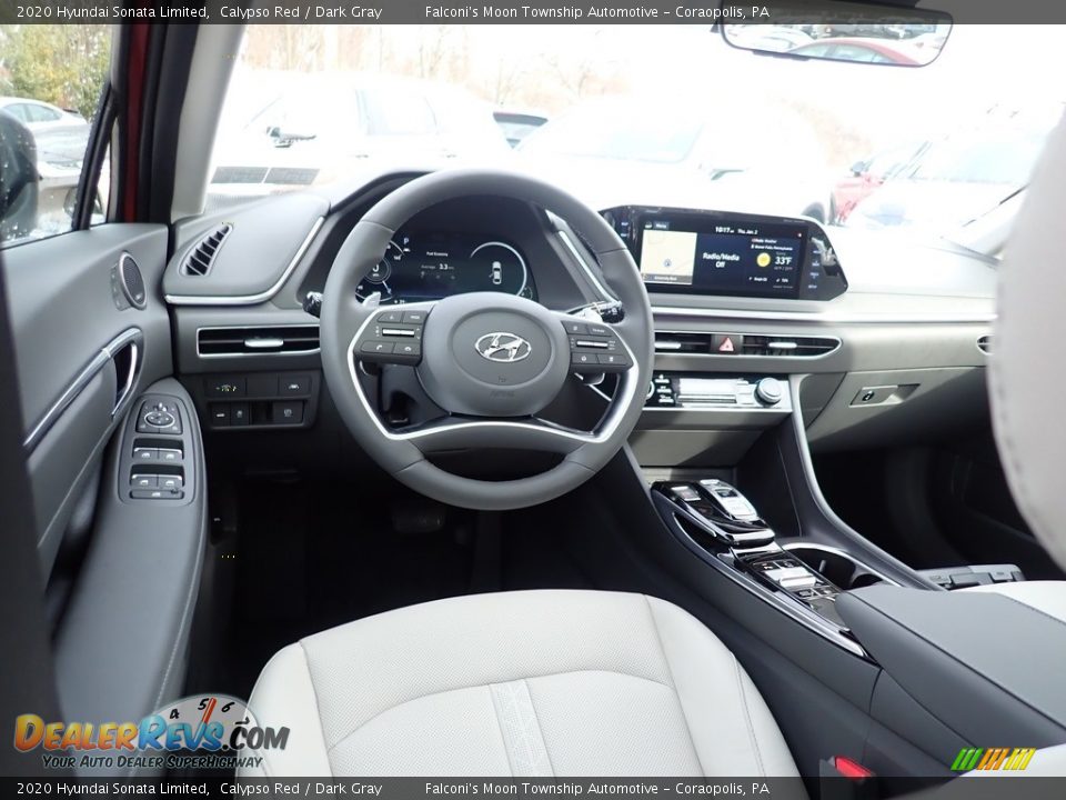 2020 Hyundai Sonata Limited Calypso Red / Dark Gray Photo #9