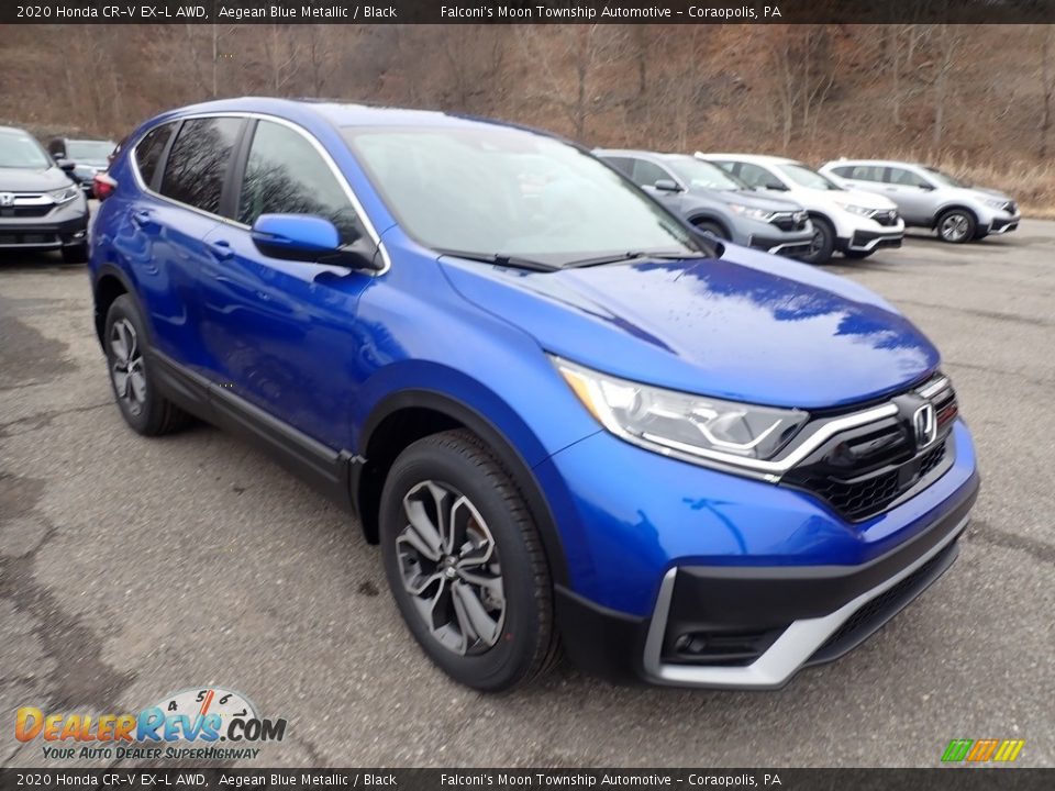 2020 Honda CR-V EX-L AWD Aegean Blue Metallic / Black Photo #5