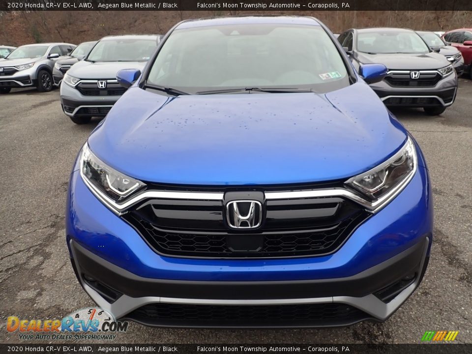 2020 Honda CR-V EX-L AWD Aegean Blue Metallic / Black Photo #6