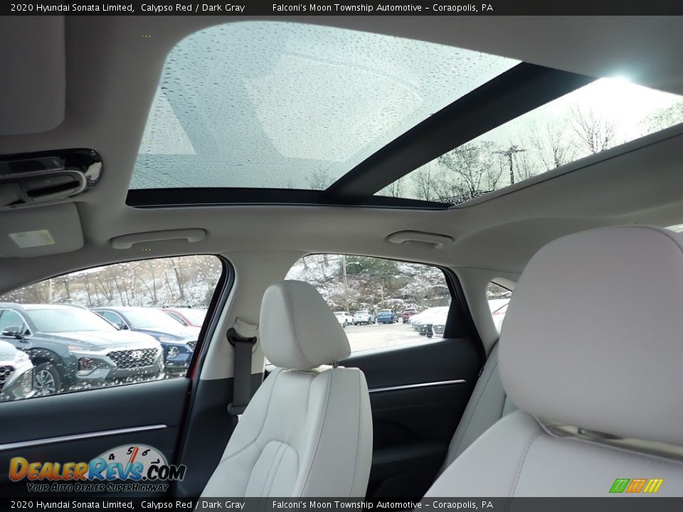 2020 Hyundai Sonata Limited Calypso Red / Dark Gray Photo #13