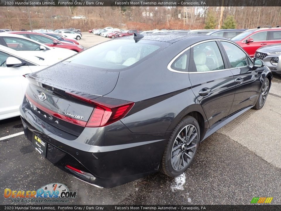 2020 Hyundai Sonata Limited Portofino Gray / Dark Gray Photo #2