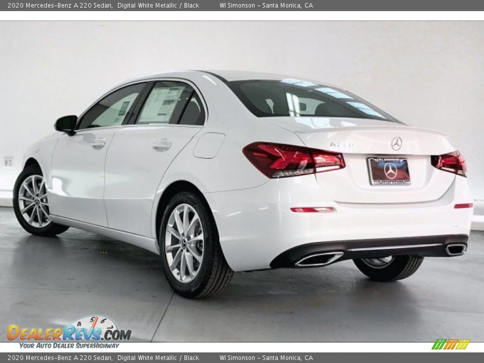 2020 Mercedes-Benz A 220 Sedan Digital White Metallic / Black Photo #2