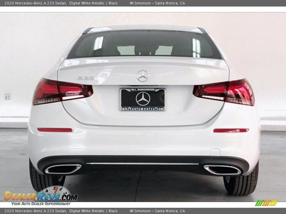 2020 Mercedes-Benz A 220 Sedan Digital White Metallic / Black Photo #3
