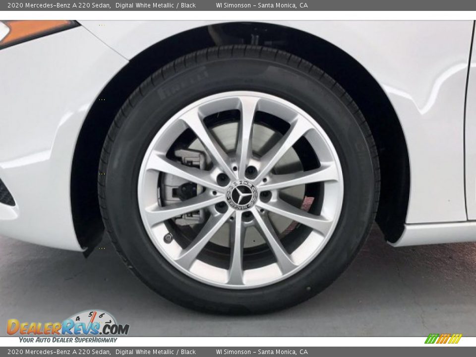2020 Mercedes-Benz A 220 Sedan Digital White Metallic / Black Photo #9