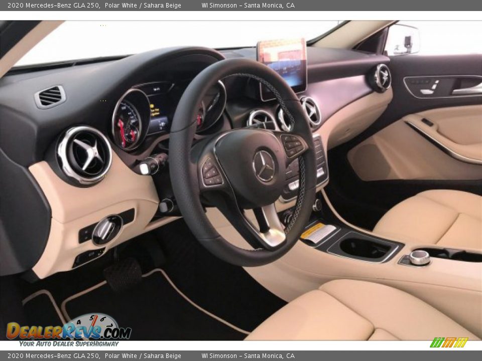 2020 Mercedes-Benz GLA 250 Polar White / Sahara Beige Photo #4