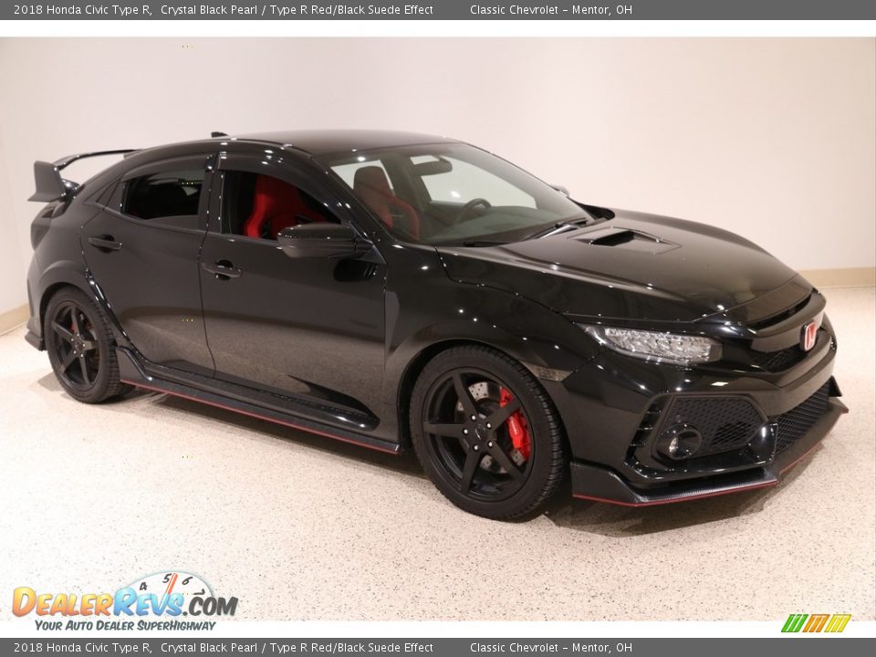 2018 Honda Civic Type R Crystal Black Pearl / Type R Red/Black Suede Effect Photo #1