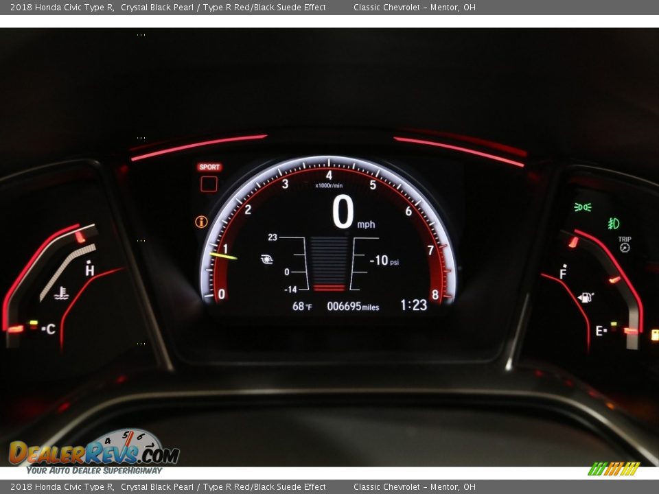 2018 Honda Civic Type R Gauges Photo #9