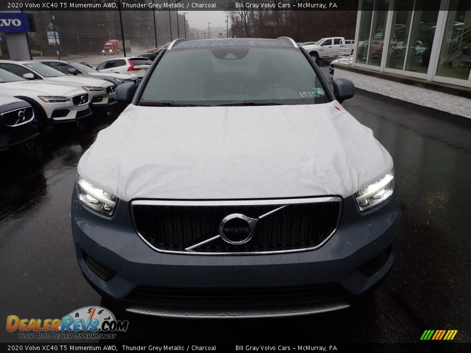 2020 Volvo XC40 T5 Momentum AWD Thunder Grey Metallic / Charcoal Photo #6