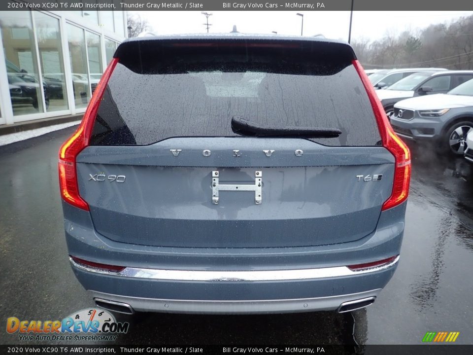 2020 Volvo XC90 T6 AWD Inscription Thunder Gray Metallic / Slate Photo #3