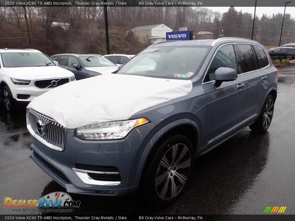 2020 Volvo XC90 T6 AWD Inscription Thunder Gray Metallic / Slate Photo #5