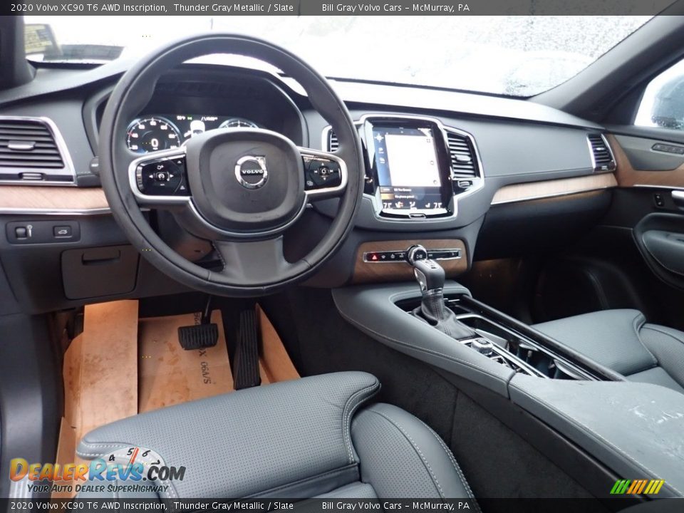 Slate Interior - 2020 Volvo XC90 T6 AWD Inscription Photo #10