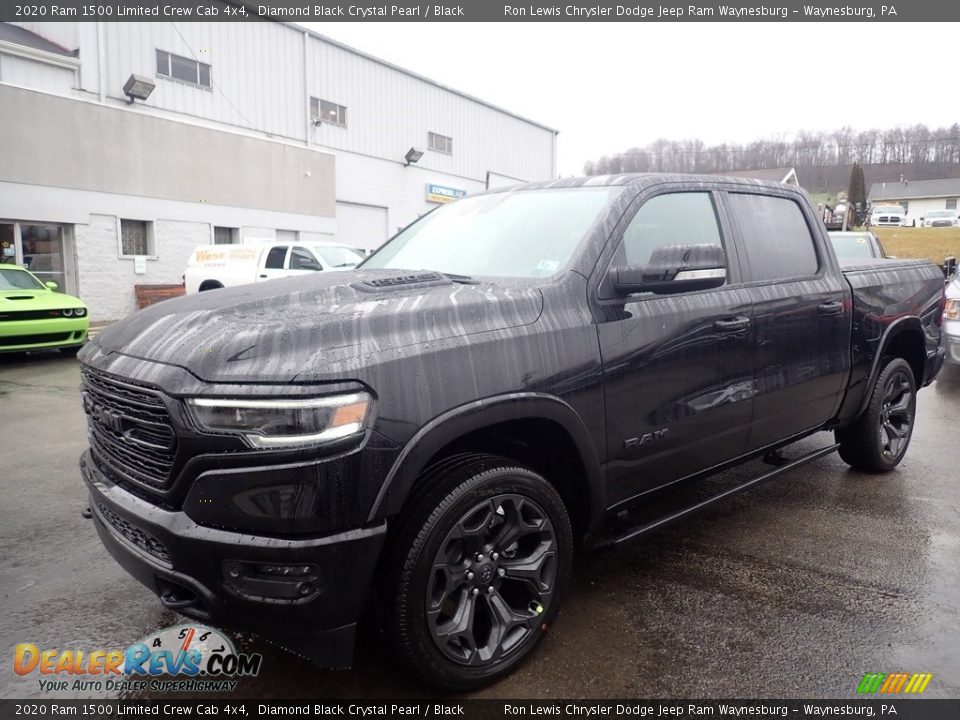 2020 Ram 1500 Limited Crew Cab 4x4 Diamond Black Crystal Pearl / Black Photo #1