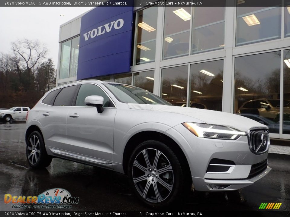 2020 Volvo XC60 T5 AWD Inscription Bright Silver Metallic / Charcoal Photo #1