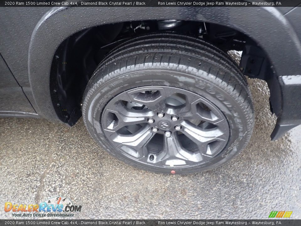 2020 Ram 1500 Limited Crew Cab 4x4 Diamond Black Crystal Pearl / Black Photo #8