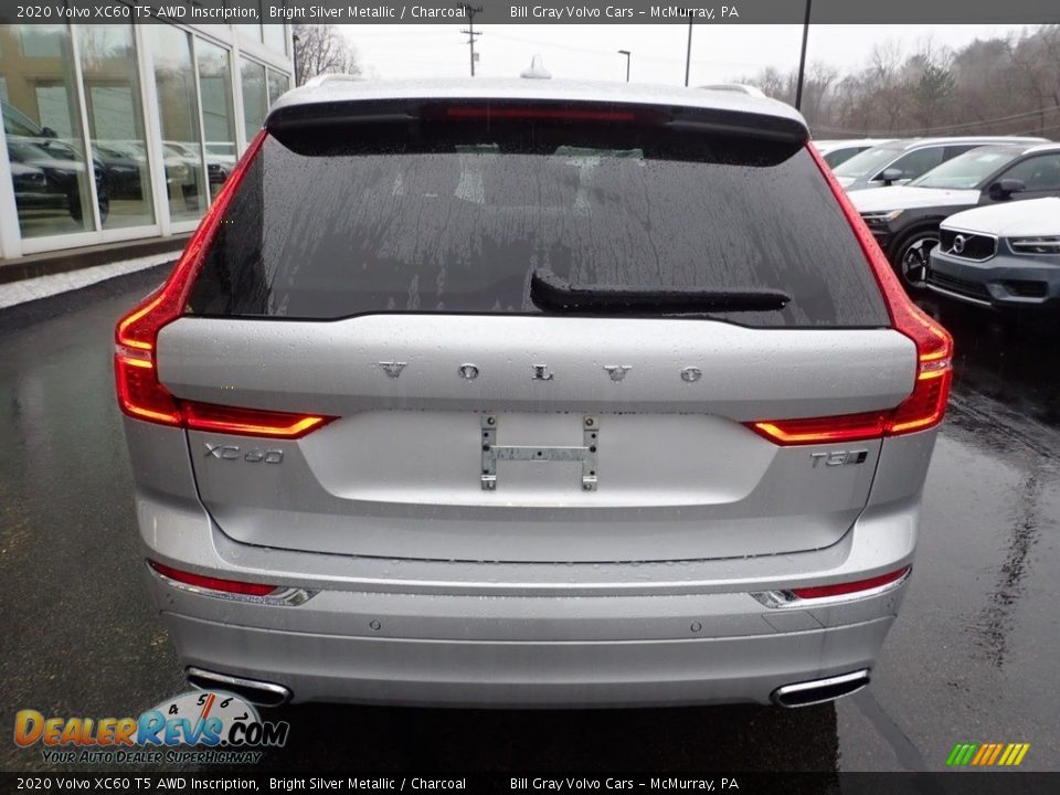 2020 Volvo XC60 T5 AWD Inscription Bright Silver Metallic / Charcoal Photo #3