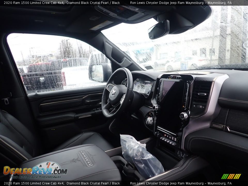 2020 Ram 1500 Limited Crew Cab 4x4 Diamond Black Crystal Pearl / Black Photo #10