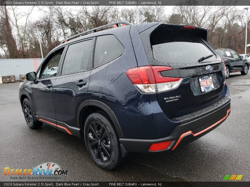 2020 Subaru Forester 2.5i Sport Dark Blue Pearl / Gray Sport Photo #4