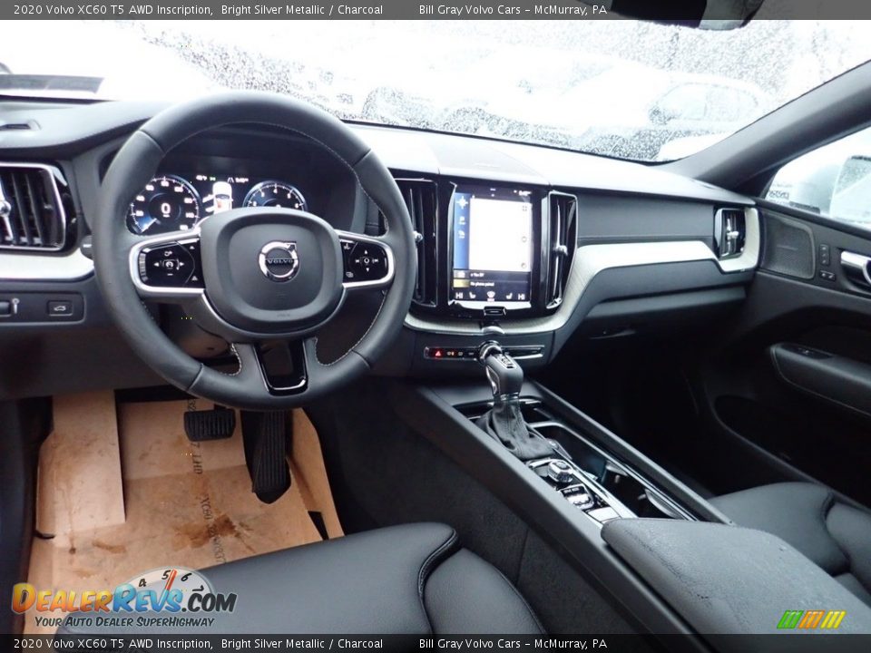 2020 Volvo XC60 T5 AWD Inscription Bright Silver Metallic / Charcoal Photo #9