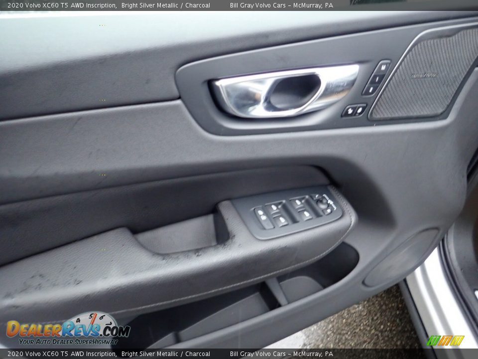 2020 Volvo XC60 T5 AWD Inscription Bright Silver Metallic / Charcoal Photo #10