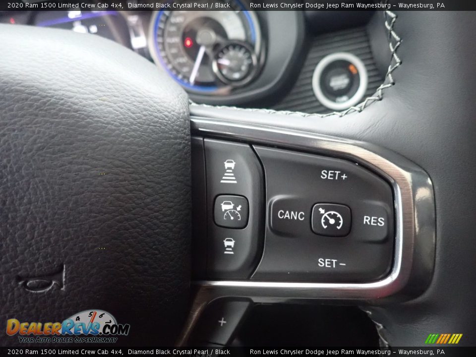 2020 Ram 1500 Limited Crew Cab 4x4 Diamond Black Crystal Pearl / Black Photo #18